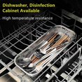 thumbnail image 3 of Kitchen Drawer Organizer (2 Pack, 12 Inch, Dishwasher Safe, Cutlery Basket, Steel Mesh Drawer Organizer), 3 of 5