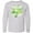 AC-Heather Grey, variant on Inktastic St. Patrick's Day Pinches get Stitches Long Sleeve Youth T-Shirt