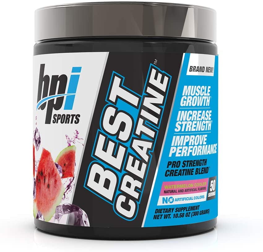 BPI Sports Best Creatine - Creatine Monohydrate, Himalayan Salt - Strength, Pump, Endurance, Muscle Growth, Muscle Definition - No Bloat - Watermelon ...