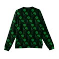thumbnail image 5 of Men’s V Neck Long Sleeve Pullover Sweater with 3D Floral Print Casual Knitted Top for Everyday Wear and Layering Dark Green 3XL, 5 of 5