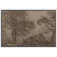 thumbnail image 2 of IDEA4WALL Framed Canvas Wall Art Retro Majestic Oak Tree Drawing Detailed Illustrations Black & White Nature Forest Elegant Vintage Print Wall Decor for Living Room, Office -, 2 of 5