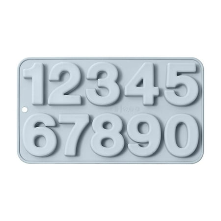 

10-Cavity Number Shape Silicone Mold Fondant Mold DIY Cake Resin Ornaments Mold