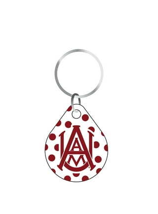  Aminco NCAA Alabama Crimson Tide Silver Spinning Logo Keychain  : Sports & Outdoors