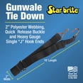 thumbnail image 2 of STAR BRITE 2 Gunwale Tie Down With Quick Release Buckle & J Hook Ends, 2 of 3