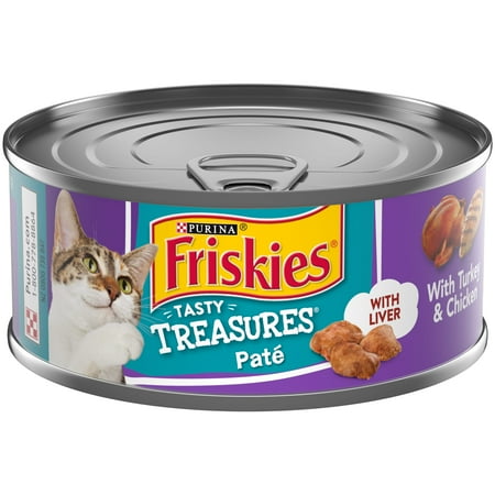 UPC: 0050000582341 | Purina Friskies Tasty Treasures Pate Wet Cat Food Turkey Chicken 5.5 oz Cans (24 Pack)