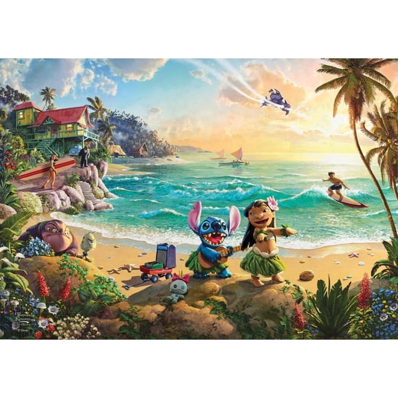 Decoración mural MIGHTYPRINT Disney Lilo and Stitch 60 x 43 cm