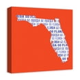 thumbnail image 2 of Creative Products Orange Florida Go Team 16 x 16 Canvas Wall Art, 2 of 5