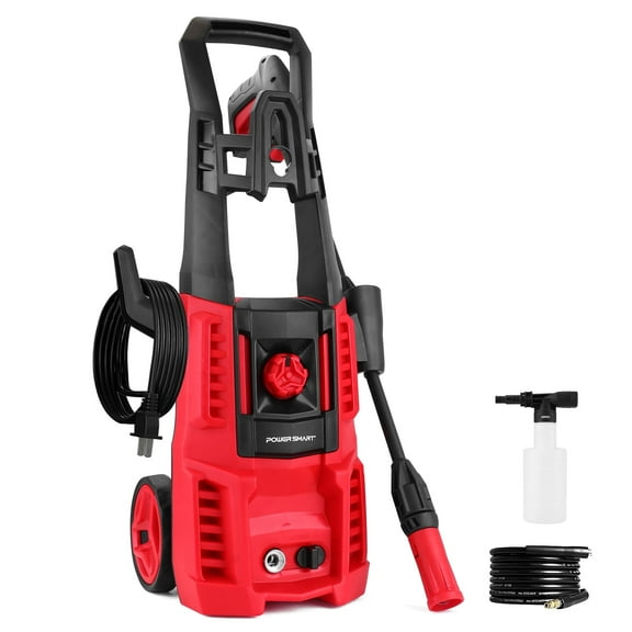 PowerSmart Electric 4800 PSI Max 1.8 GPM 120V Pressure Washer Portable with Wheel for Garden Clean