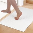 thumbnail image 2 of Unique Bargains Washable Textured Cotton Bath Rug Water Absorbent Mat Beige 16" x 24", 2 of 7
