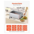 thumbnail image 3 of Commercial Food Warmer 1200W, Stainless Steel Bain Marie, Electric Steam Table for Buffets, Catering, Restaurants, with Ladles - Fast Heating, 3 of 9