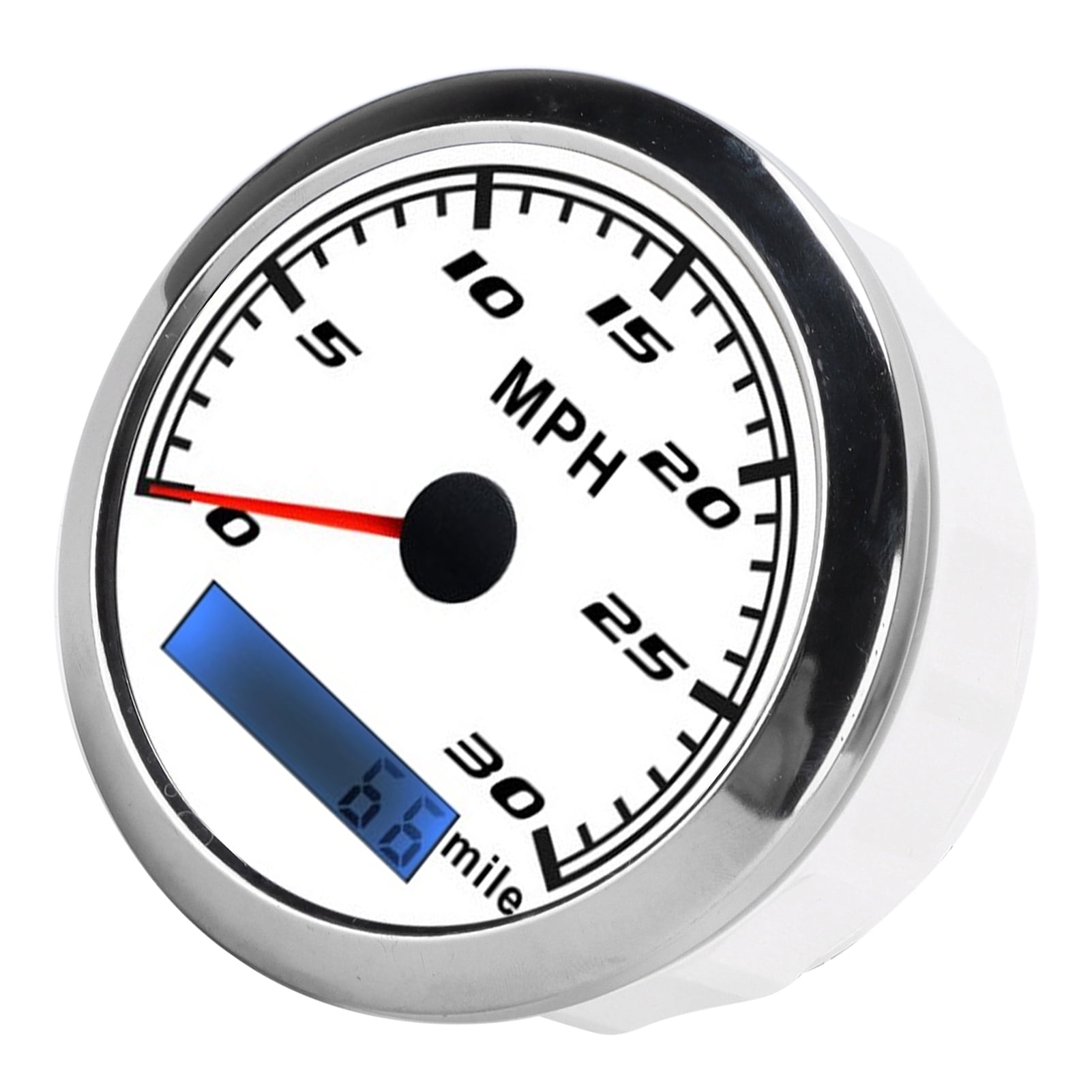 GPS Speedometer, 0999999 Mile Red Backlight GPS Speed Gauge With GPS Antenna For Boat Car Truck