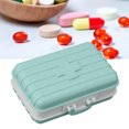 thumbnail image 1 of Mini Vitamin Organizer, Plastic Medicine Box, Medicine Case Tight Sealing Pill Organizer Portable 6 Compartments Daily Medicine Case Container for Pocket Travel, 1 of 7