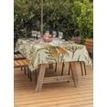 thumbnail image 3 of Outdoor Tablecloths with Umbrella Hole & Zipper, Vintage Dragonfly 60 x102 Inch Rectangle Tablecloths, Vintage Brown Tree Branch Waterproof Table Cloth, Patio/Pool/Picnic Table Covers, 3 of 8