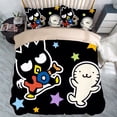 thumbnail image 5 of Dibujos animados BadBadtz-maru de cuatro piezas anime estilo japonés ropa de cama para niños funda de edredón estampado conjunto de tres piezas, 5 of 5