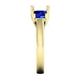 thumbnail image 4 of 1.40 Carat (ctw) 18K Yellow Gold Princess Cut Blue Sapphire Ladies Semi Mount Bridal Engagement Ring (No Center Stone), 4 of 4