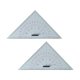 thumbnail image 3 of Regla triangular para dibujar gráficos, regla de medición, portátil y ligera Gobernante isósceles, 3 of 9