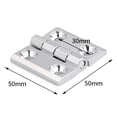 thumbnail image 4 of Butt Hinges Door Metal Silver Hinges Cabinet Aluminium Box Backflap Shed, 4 of 4