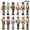 36pcs, variant on Pekkaxy 12Pcs Christmas Nutcracker Ornament Set Wood Hanging Nutcrackers Wooden Soldiers Miniature Figures for Christmas Tree Hanging Wood Crafts