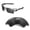 Black - Non Polarized, variant on Walleva Black Polarized Lenses And Black Rubber Kit For Oakley Fast Jacket XL Sunglasses