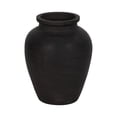 thumbnail image 6 of Decorative Terracotta Vase for Living Room Decor - Stylish Home Decor Accent for Bedroom, Office Spaces, or Table Centerpiece - Casual Flower Vase for Hallway Styling or House Decor - 11", Black, 6 of 11