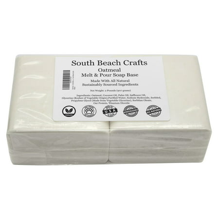 Oatmeal - 2 Lbs Melt and Pour Soap Base - South Beach (Best Soap Base For Melt And Pour Soap)