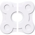 thumbnail image 1 of Ekena Millwork CMP18LA2-05000 18 in. OD x 5 in. ID Square Luna Architectural Grade PVC Contemporary Ceiling Medallion - 2 Piece, 1 of 1