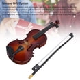 thumbnail image 4 of Mini Musical Instrument Violin, Exquisite Craftsmanship 14cm Size Miniature Violin  for Desks, 4 of 7