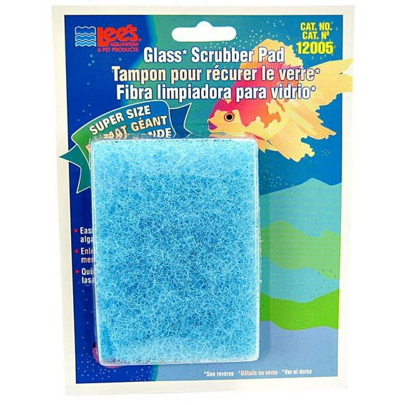 Lees Super Size Scrubber - Glass [Aquarium, Cleaning Pads & Brushes] Super Size Glass Scrubber