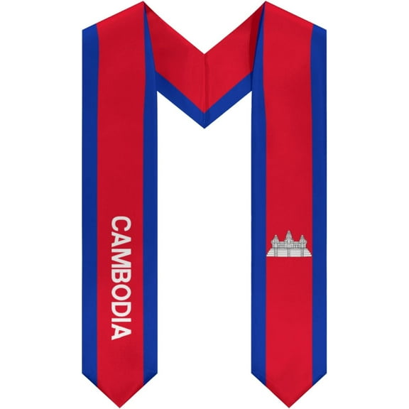 DABOYOZHZH Cambodia Graduation Stole Shawl Sash Honor For Study Aboard International Students