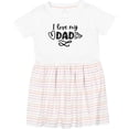 thumbnail image 3 of Inktastic I Love My Dad with Hearts Girls Toddler Dress, 3 of 5