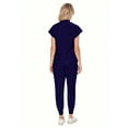 thumbnail image 2 of Wholesale Fashion Scrub Suits Dental Hospital Uniform Set Solid Color Surgical Gown Pocket V-Neck Scrubs Sets For Women Joggers Pants Suit, 2 of 17