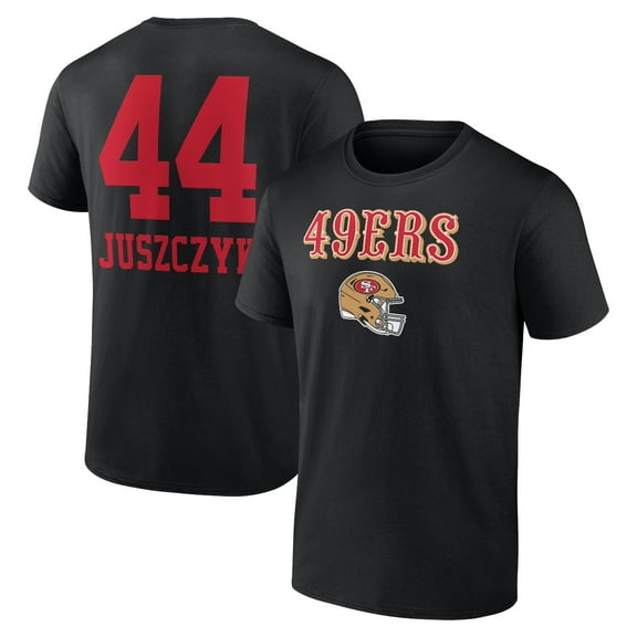Men's Kyle Juszczyk Black San Francisco 49ers Wordmark Player Name & Number T-Shirt