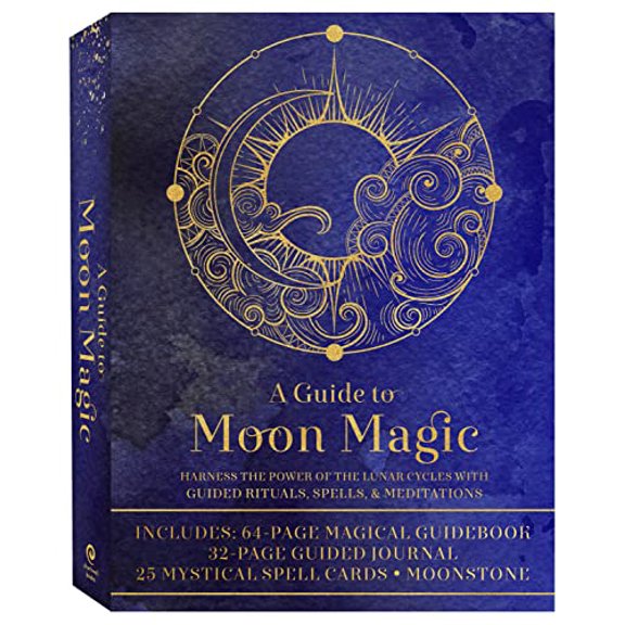 Pre-Owned A Guide to Moon Magic Kit: Harness the Power of the Lunar Cycles with Guided Rituals, Spells, & Meditations-Includes: 64-Page Magical Guidebook, (Cards) 0785840508 9780785840503