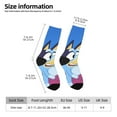 thumbnail image 2 of Goofa Bluey Printed Men's Crew Socks, Soft Durable Breathable Moisture-Wicking with Odor Control Cotton socks, 2 of 6