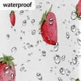thumbnail image 5 of Watercolour Strawberry Shower Curtain Fabric Shower Curtain Set with 12 Hooks Waterproof 72 * 72 Inches for Bathroom Beach Caravan Hotel, 5 of 5
