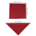 thumbnail image 3 of Bandana for Dogs, Yellow Buffalo Check Fall Pet Scarf, Durable Washable Cotton Pet Bib, 25X18 Inch Yellow Plaid Puppy Bandana, Soft Farm Style Pet Fashion Accessory That Works for, 3 of 8