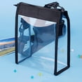 thumbnail image 3 of ADDHAT Cruzado Transparente De PVC Negro Impermeable Con Moderno Para Guardar Objetos, 3 of 8