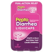 Pepto Bismol Anti Diarrhea Fast Relief LiquiCaps, 24 Ct