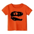 thumbnail image 1 of LUOGENLI Ensemble Maxi à Manches Courtes Imprimé Col Rond Été pour Garçons 2025 Fente Orange 6-7 Ans, 1 of 3