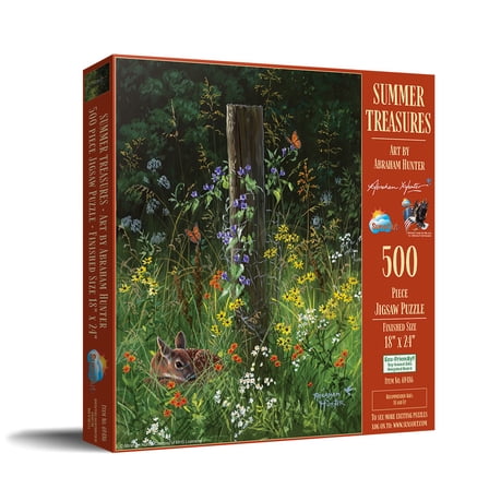 SUNSOUT INC - Summer Treasures - 500 piece Jigsaw Puzzle for Adults by Artist: Abraham Hunter - Finished Size 18" x 24" - MPN# 69486