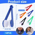 thumbnail image 2 of Eyeglasses Cleaner Tool Set – 14pcs Mixed Colour Lens Cleaning Brushes with Soft Microfiber Pads, Compact Design for Sunglasses, Reading Glasses, Travel, and Daily Use, 2 of 7