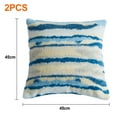 thumbnail image 2 of Funda de almohada con textura de felpa y arena movediza, funda de cojín de sofá sin núcleo, color sentido, 2 uds., 2 of 5