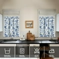 thumbnail image 3 of Country Boho Curtains 36 Inch Short - 3 Panel Floral Farmhouse Set with Vintage Botanical Design, Rod Pocket Window Treatment for Rustic Style, 3 of 5