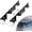 Black, variant on 2Pcs Stainless Steel Stove Gap Covers, Stove Gap Filler for Kitchen, Adjustable Length 13.8" to 27.5"