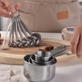 thumbnail image 6 of YAHHU 5‑Piece Stainless Steel Measuring Cup Set – Durable, Easy‑Clean, Stackable Kitchen Tool for Baking & Cooking, 6 of 15