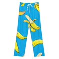 thumbnail image 3 of Colorful Yellow Banana Pajama Pants Breathable with Pockets Pajamas For Lady Vintage Sleeping Pants Bedroom Homewear, 3 of 6