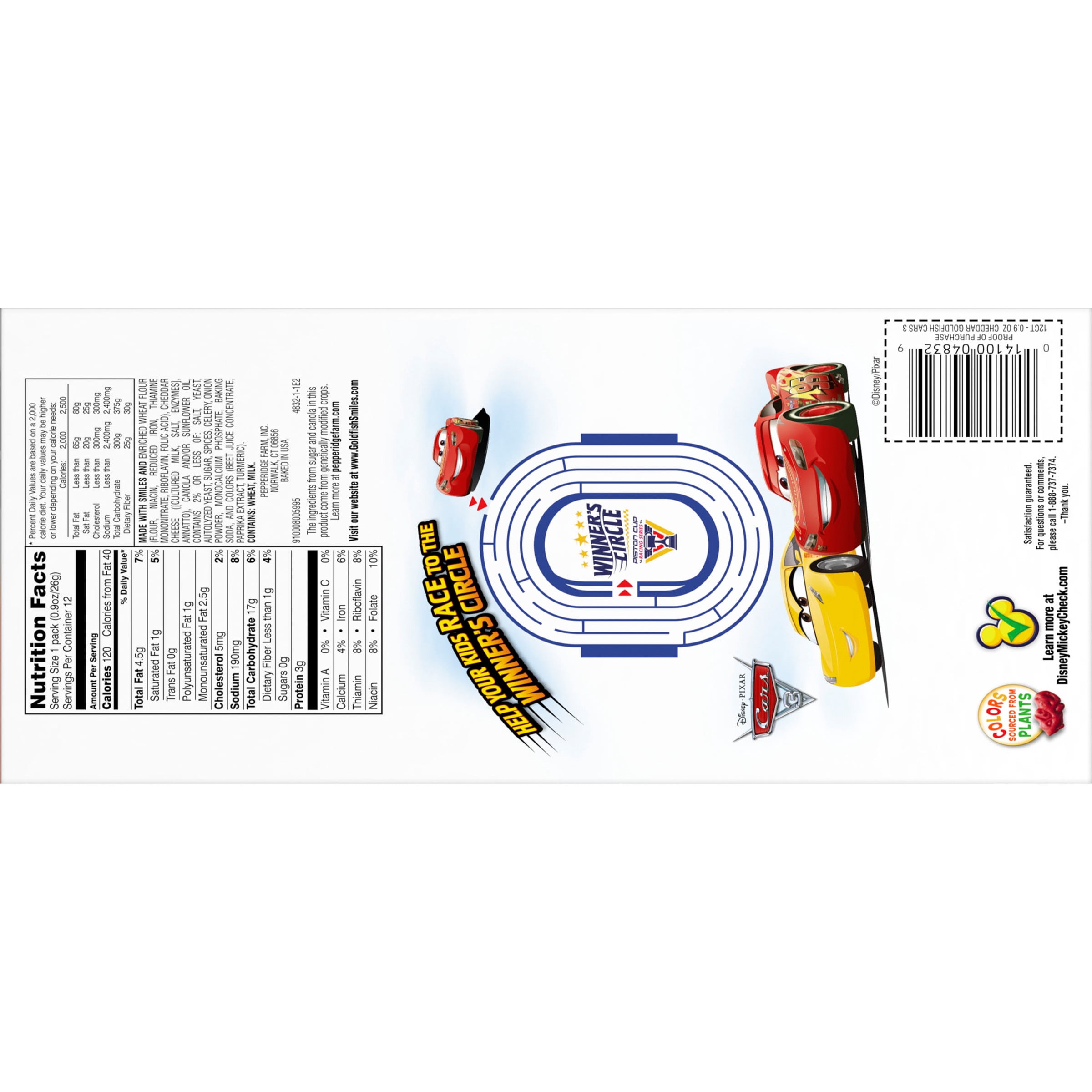Goldfish 10.8oz Gf Cars 3 12ct Mp