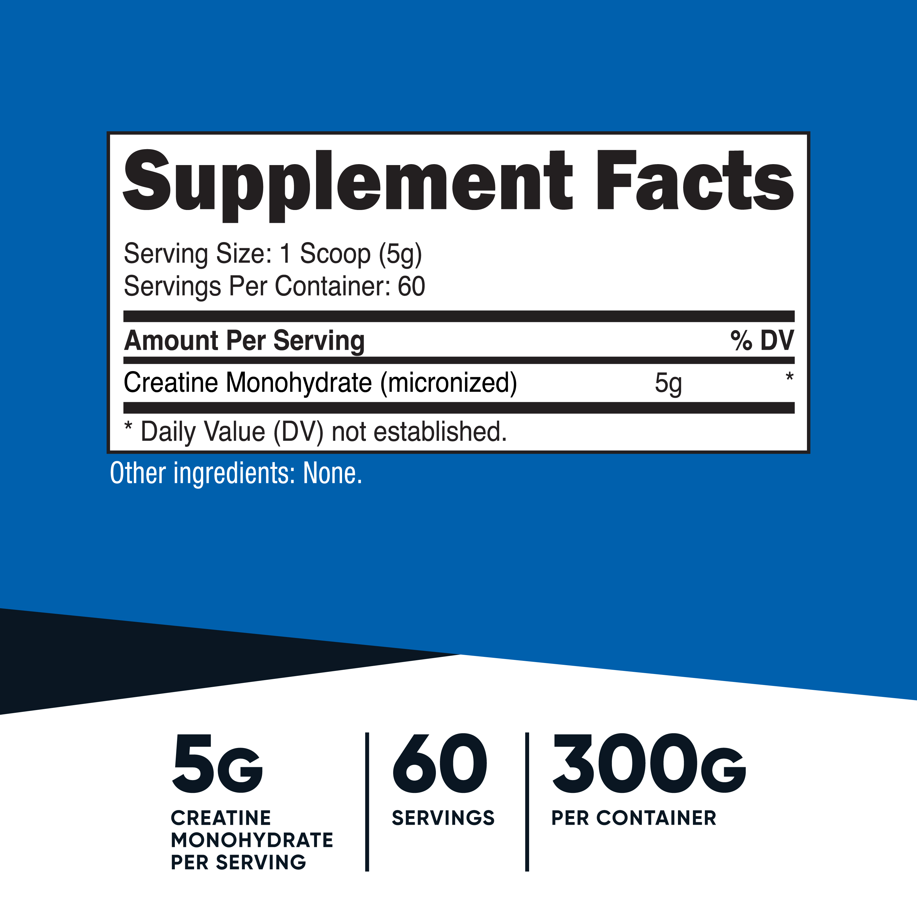 Nutricost Polvo de Creatina Monohidrato (300 Gramos) Sin Sabor - Creatina Monohidrato Micronizada, 5g por Porción 2