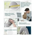 thumbnail image 5 of Manguera de escape de CA, manguera de aire acondicionado portátil, polipropileno flexible, diseño duradero para una fácil instalación, resistencia al desgaste por calor, longitud ajustable, rosca en, 5 of 5
