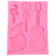 thumbnail image 1 of Molde de decoración, molde de silicona con forma de guitarra, molde de silicona, molde para pastel, diseño revolucionario, 1 of 8